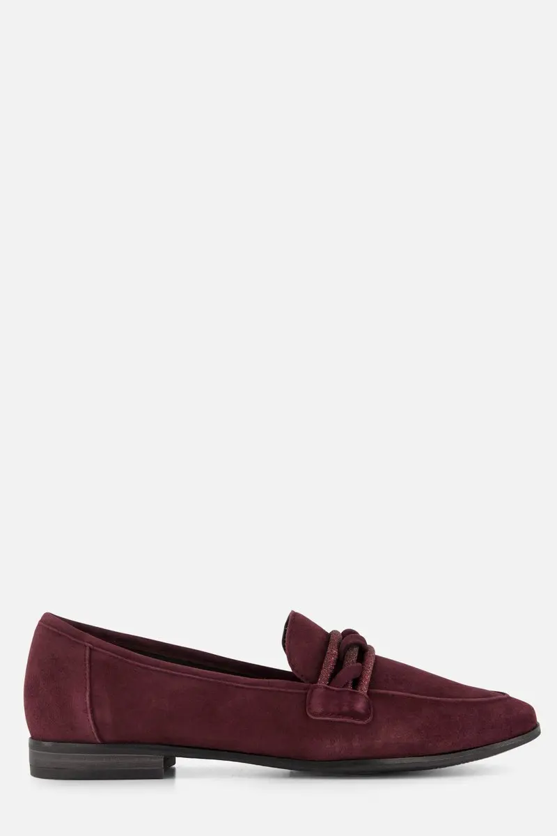 Marco Tozzi Instappers rood Suede