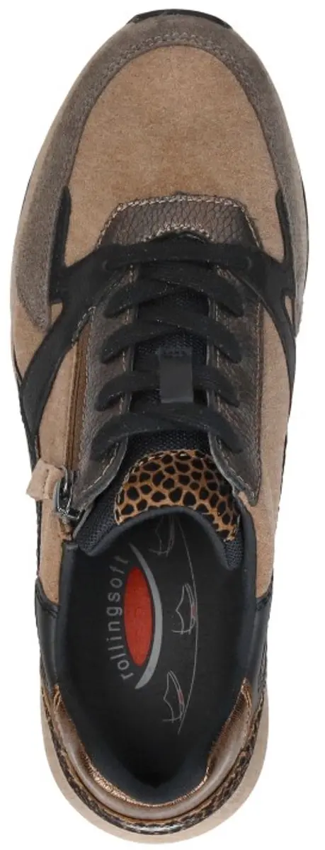 Gabor Rollingsoft Sneakers - Bruin Suede - afbeelding 6 van 6
