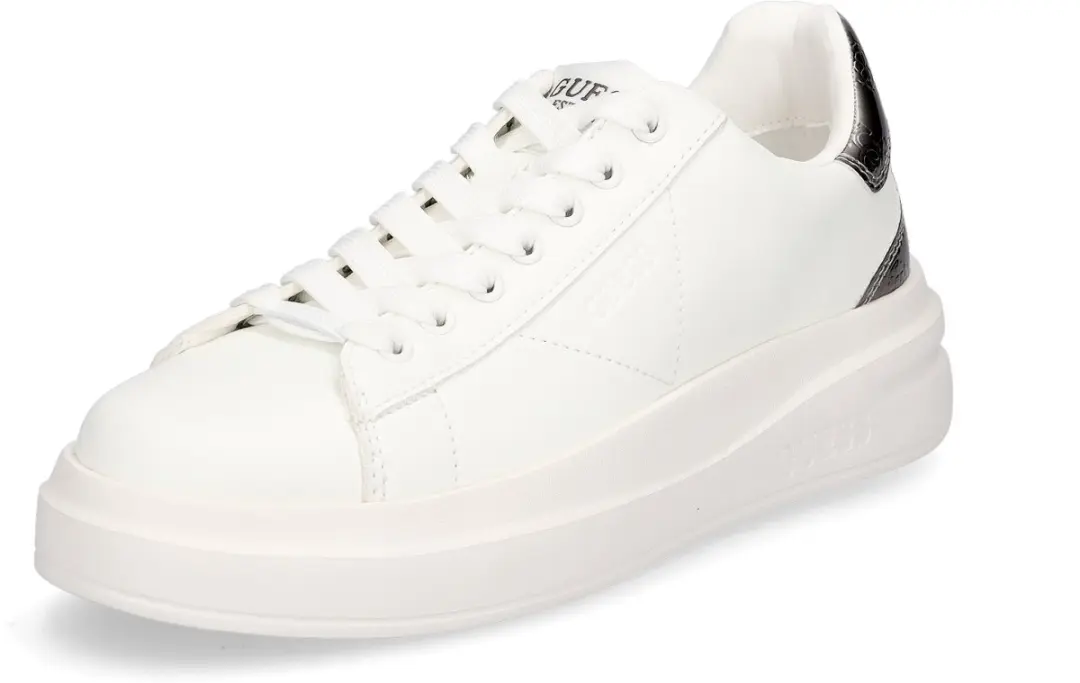 Guess dames sneaker Elbina wit metallic
