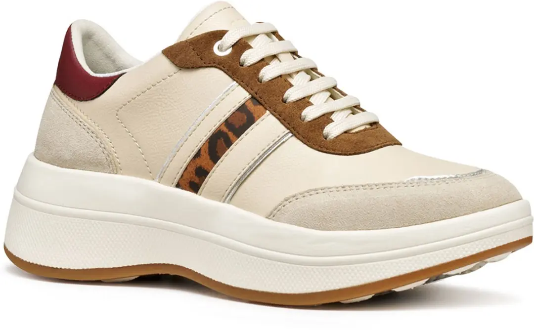 Geox Spherica Ecub-3 Schoenen Beige EU 38 Vrouw