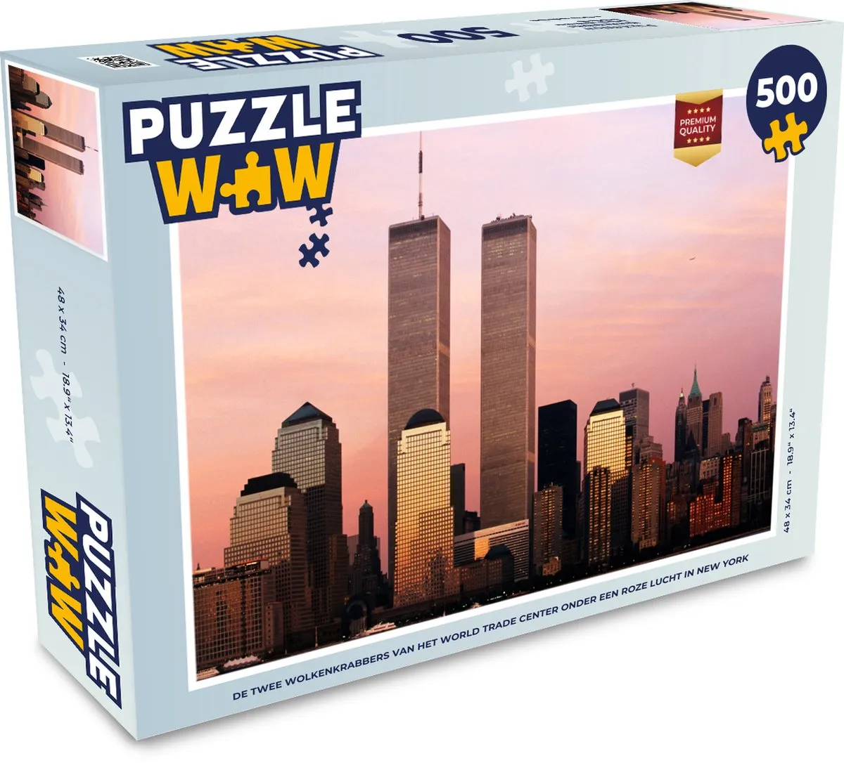 PuzzleWow Legpuzzel 500 Stuks - World Trade Center Multicolor