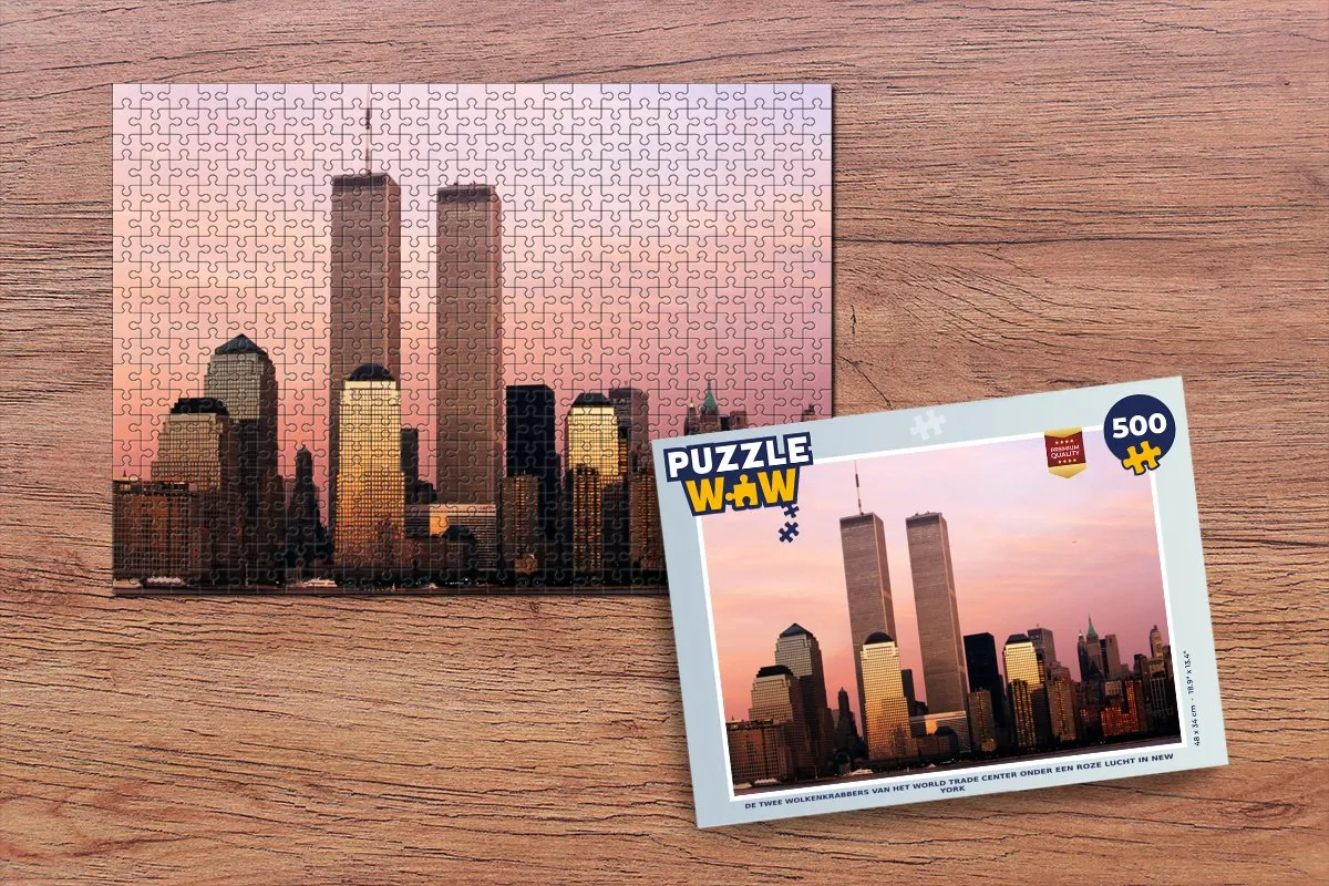 PuzzleWow Legpuzzel 500 Stuks - World Trade Center Multicolor