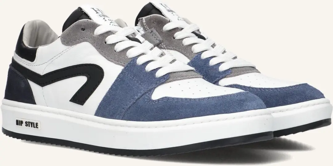 Hip H1015 Leren Sneakers Jongens - Multi - Maat 40 - afbeelding 4 van 6