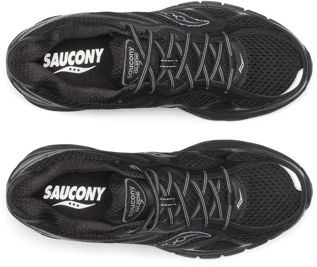 Saucony Guide 7 Sneakers 44 - Zwart/Grijs