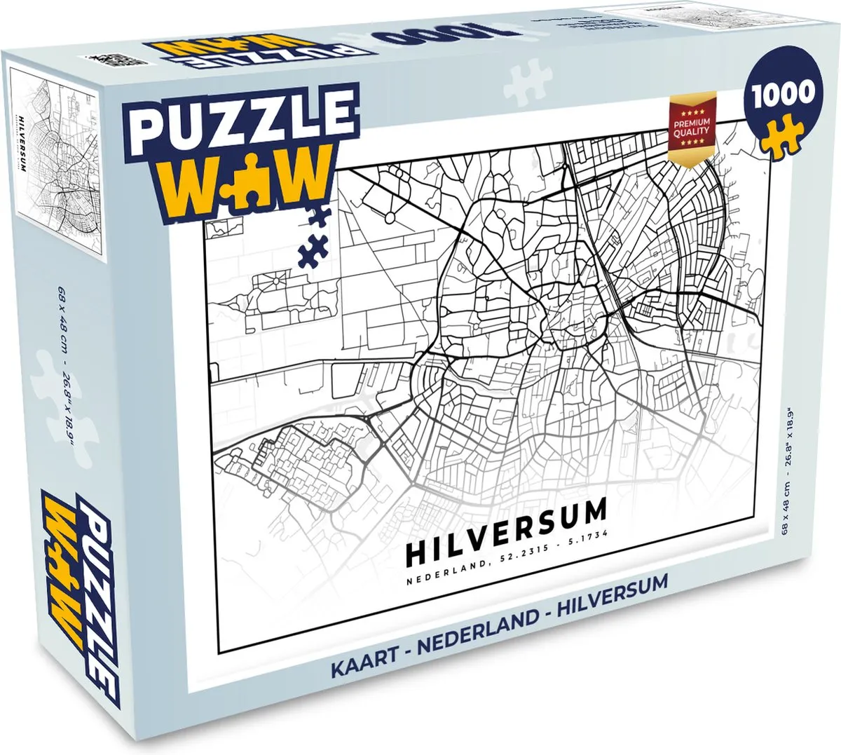PuzzleWow Legpuzzel 1000 Stuks - Multicolor