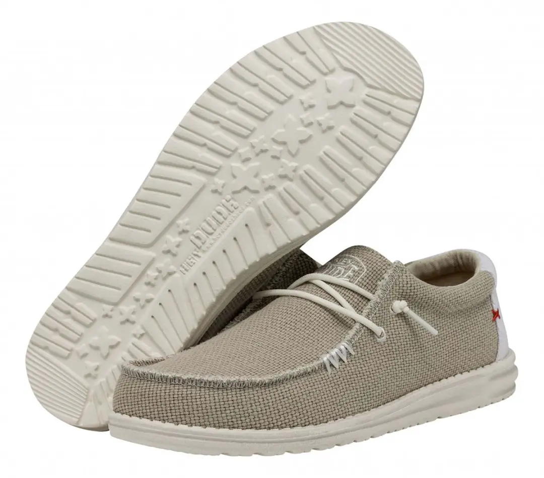HEYDUDE Wally Braided Instappers - Maat 45 - Beige - afbeelding 3 van 6