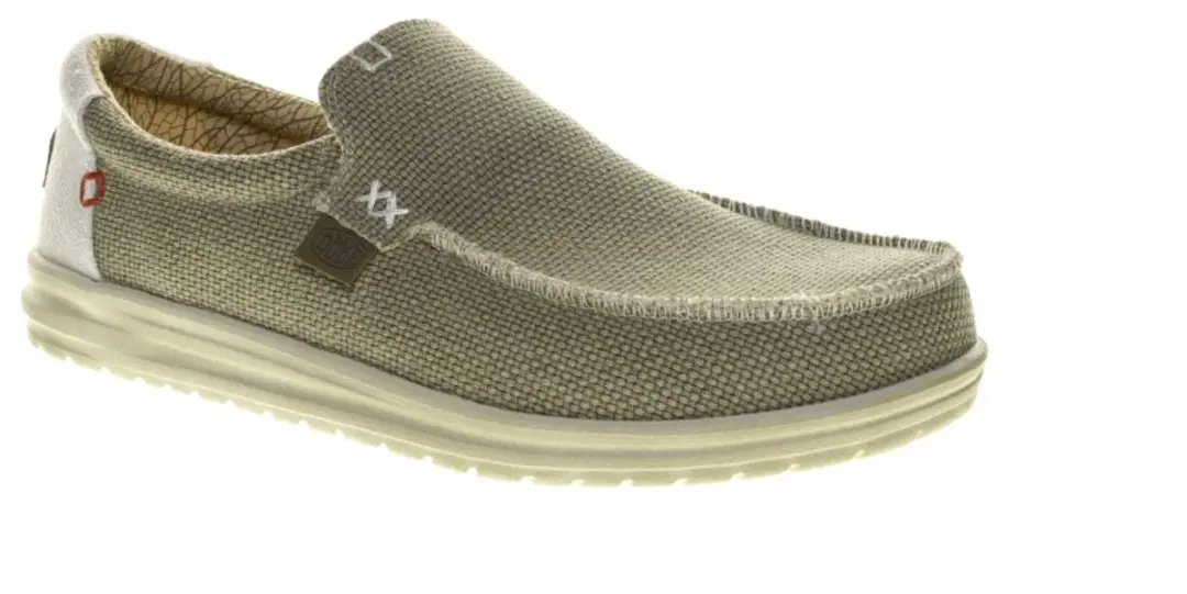 HEYDUDE Mikka Braided Instappers - Heren - Wit - Maat 45