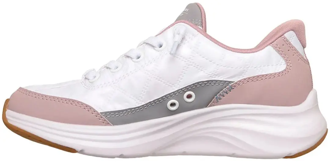 Skechers Contour Hands Free Slip-Ins Meisjes Sneaker - Wit/Roze - Maat 32