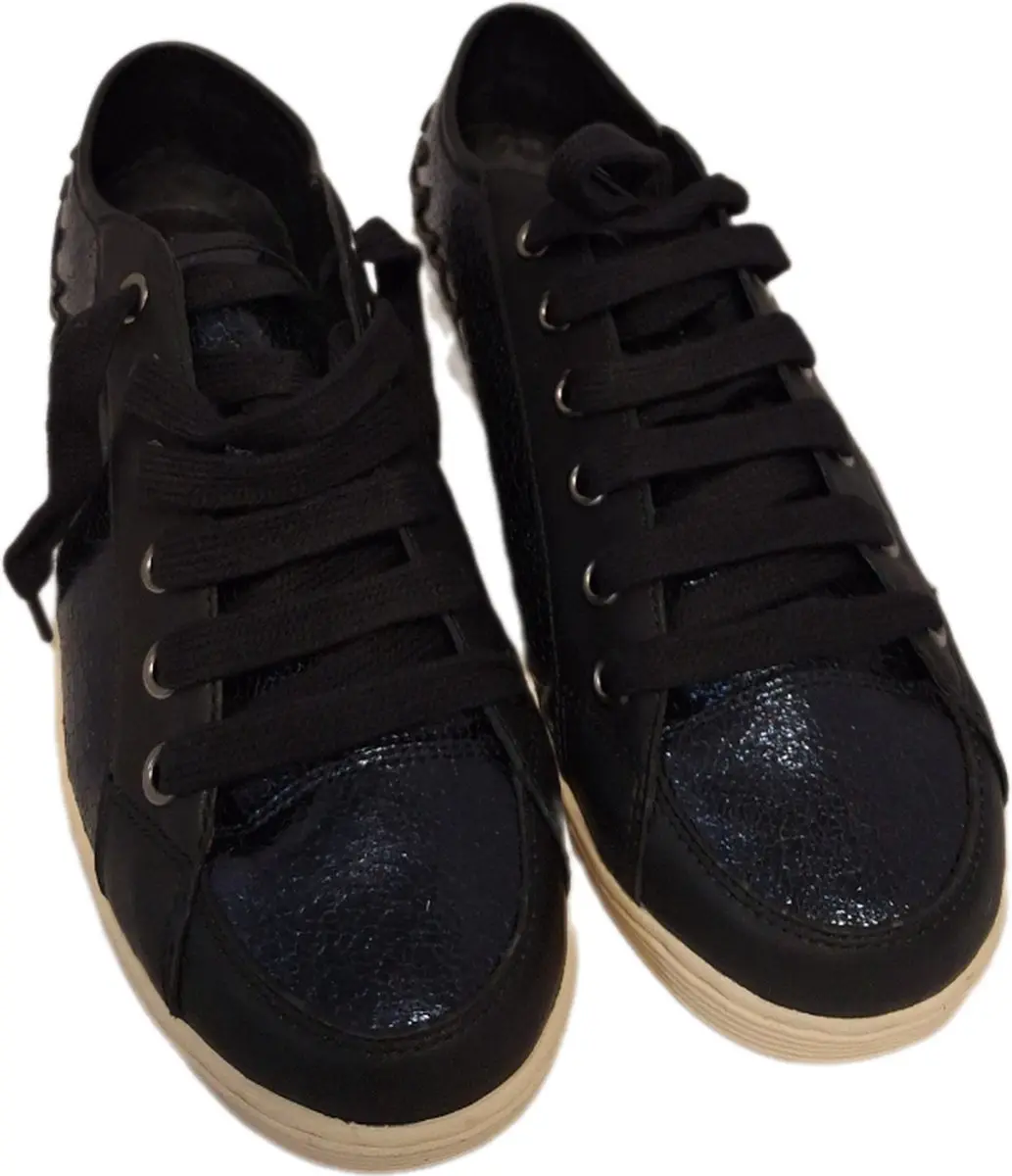 MOSCHINO SNEAKER-VANCY CRACK-AVIO/RUSS-SIZE 40