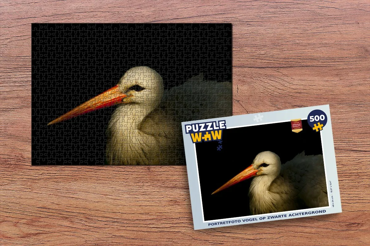 PuzzleWow Vogel - Snavel - Veren Legpuzzel 500 Stuks - Multicolor