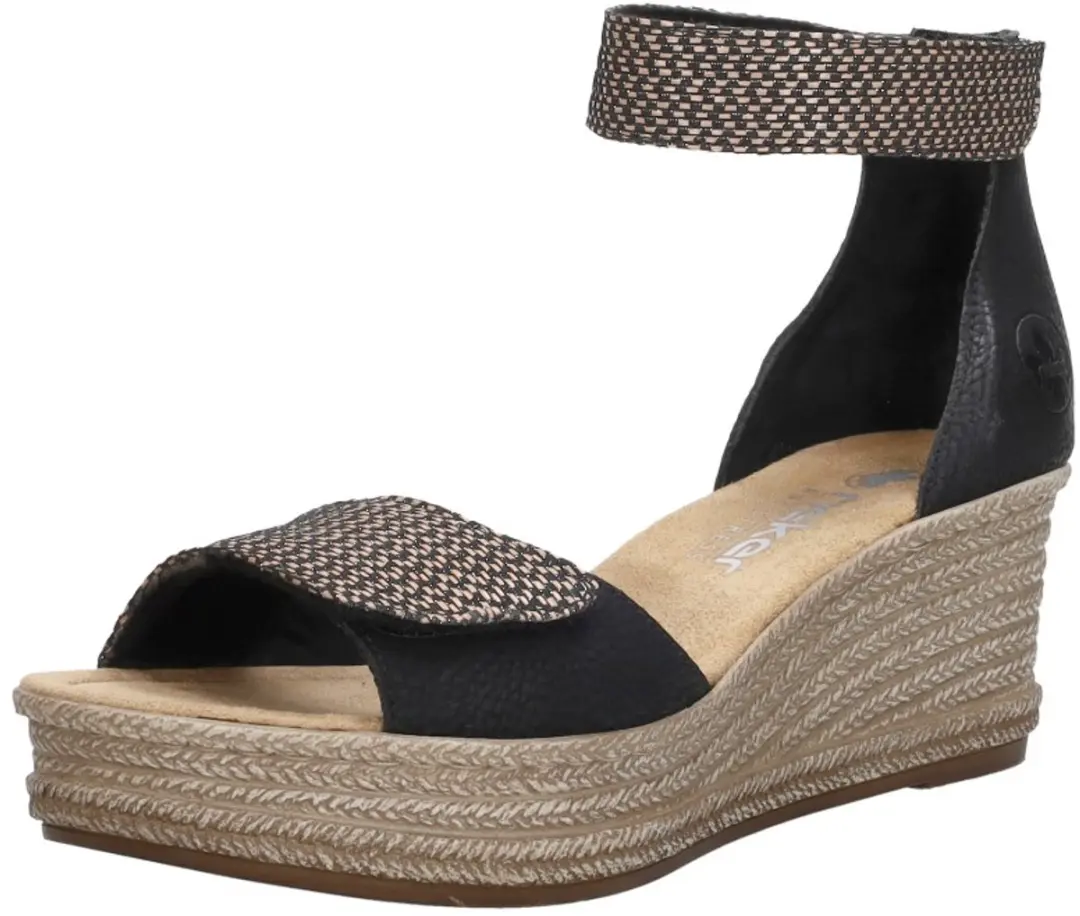 Rieker Sandalen Hak Sandalen Hak - zwart - Maat 41 - afbeelding 3 van 6