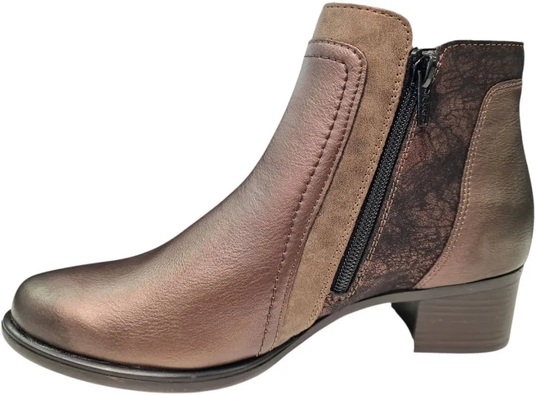 Remonte R5172 Enkellaarsjes - Dames - 37 - Brons