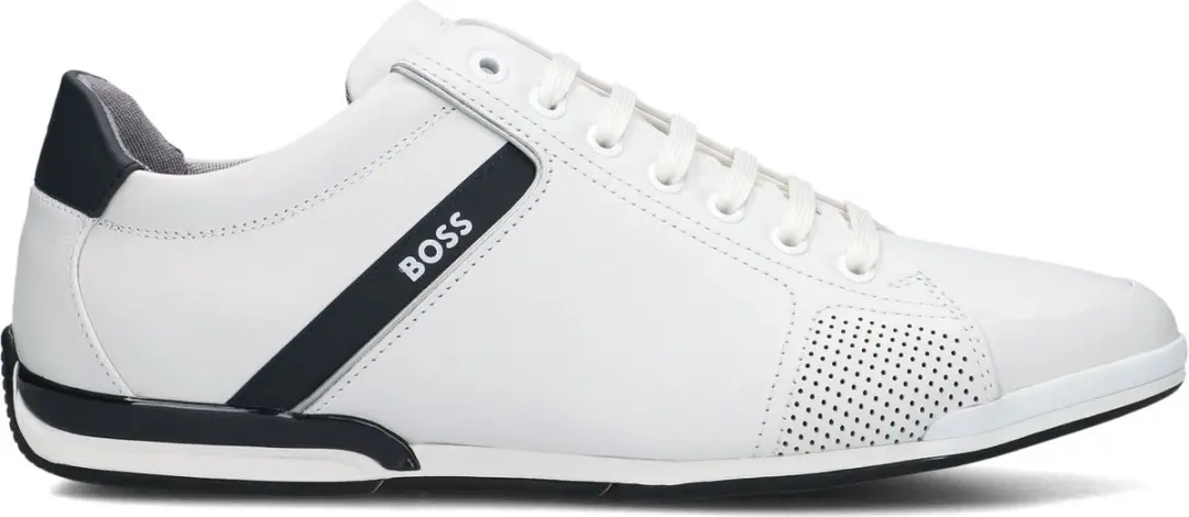 BOSS Heren Sneakers Saturn Lowp Wit