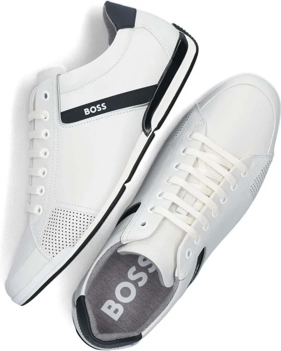 BOSS Heren Sneakers Saturn Lowp Wit - 43