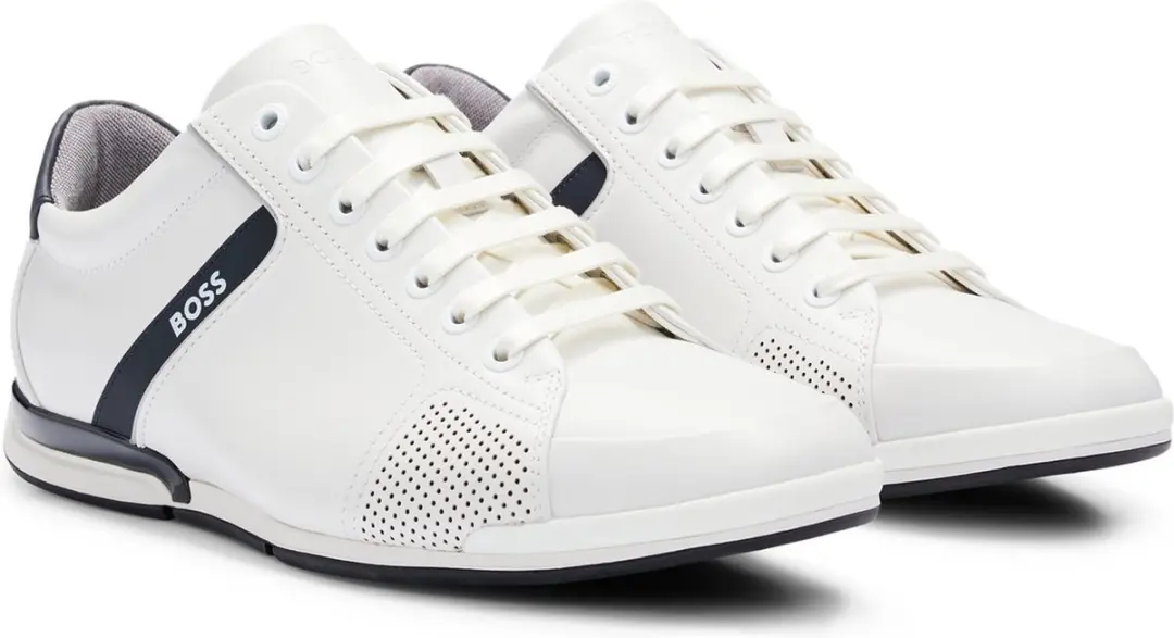 BOSS Heren Sneakers Saturn Lowp Wit - 43