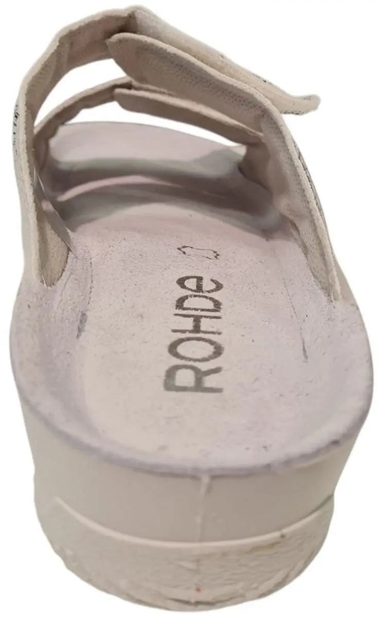 Rohde Witte Dames Slippers 36 - Leren Slides - afbeelding 3 van 4