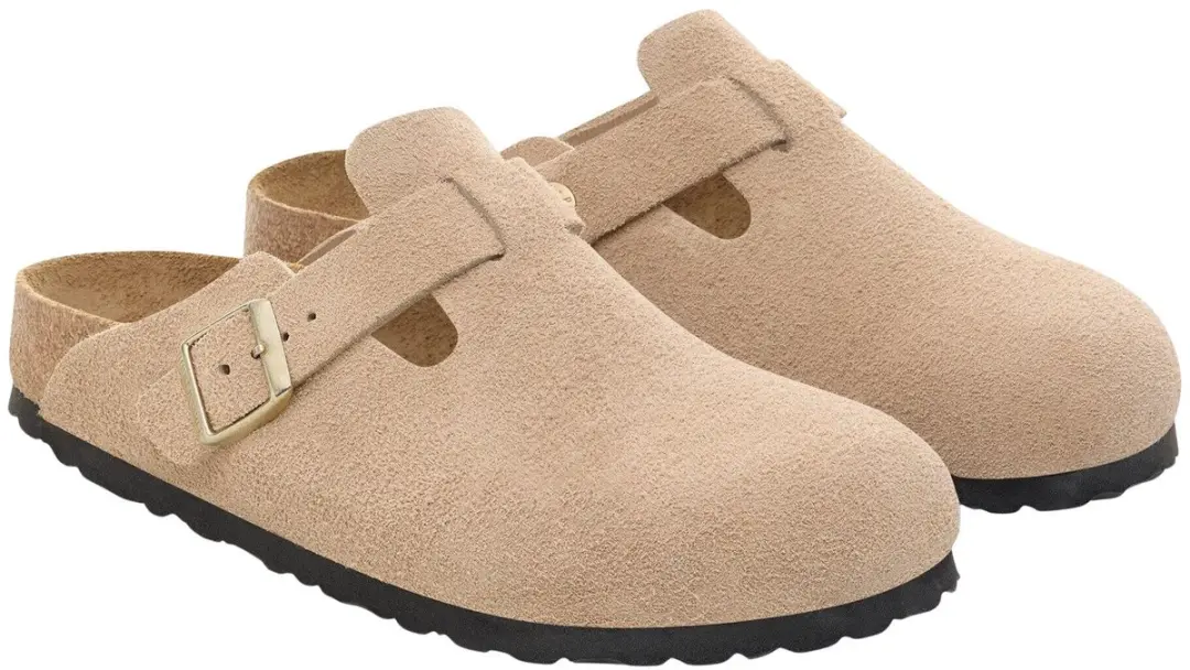 Birkenstock Boston BS Suede Slides
