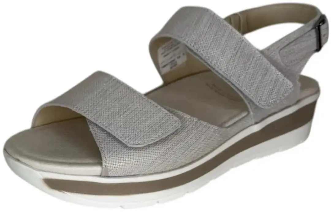 Solidus Greta sandaal wit metallic G (Maat