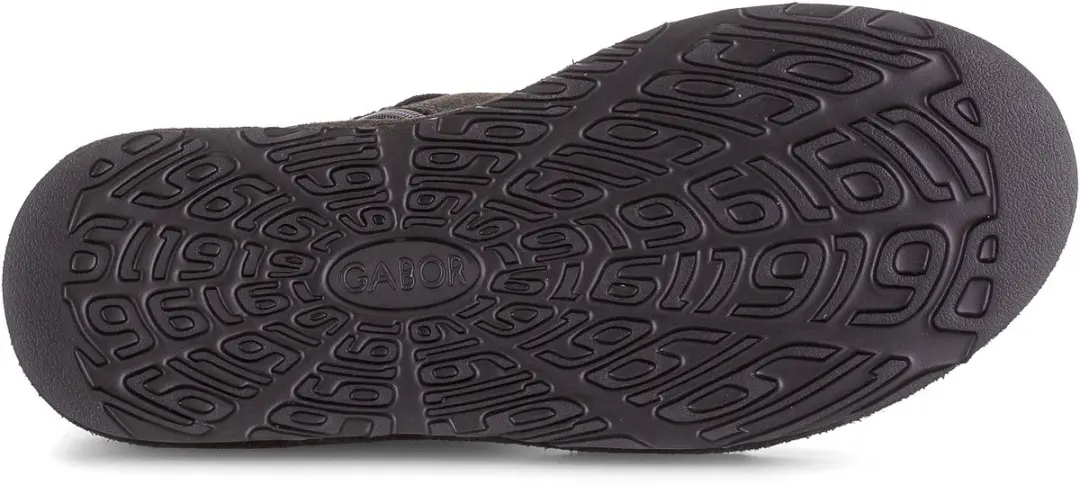 Gabor Dames Enkellaarsjes Suede Rits 7821 5 - Donkerbruin - Maat 40