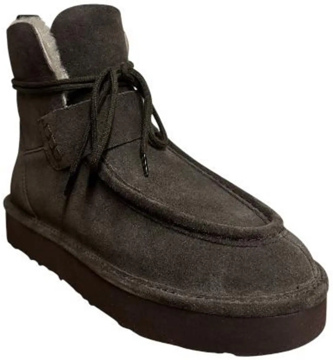 Gabor Dames Enkellaarsjes Suede Rits 7821 5 - Donkerbruin - Maat 40