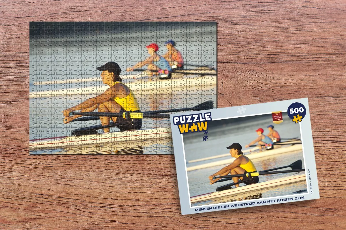PuzzleWow Roeiers Legpuzzel 500 Stuks - Multicolor