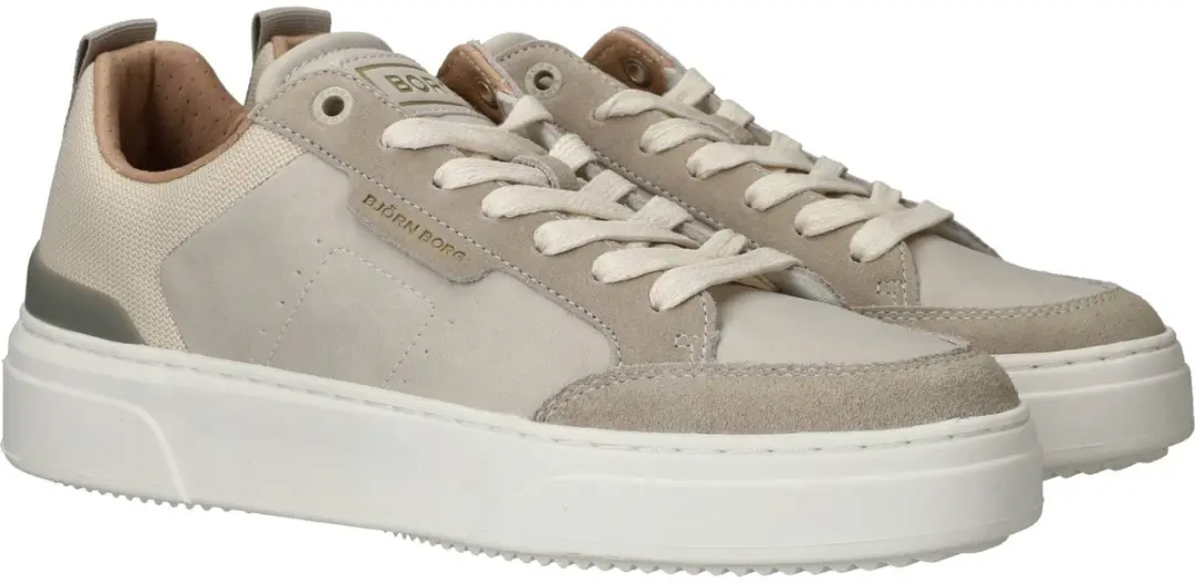 Björn Borg Breakpoint T1930 Heren Sneakers - Beige - Maat 41 - afbeelding 3 van 6