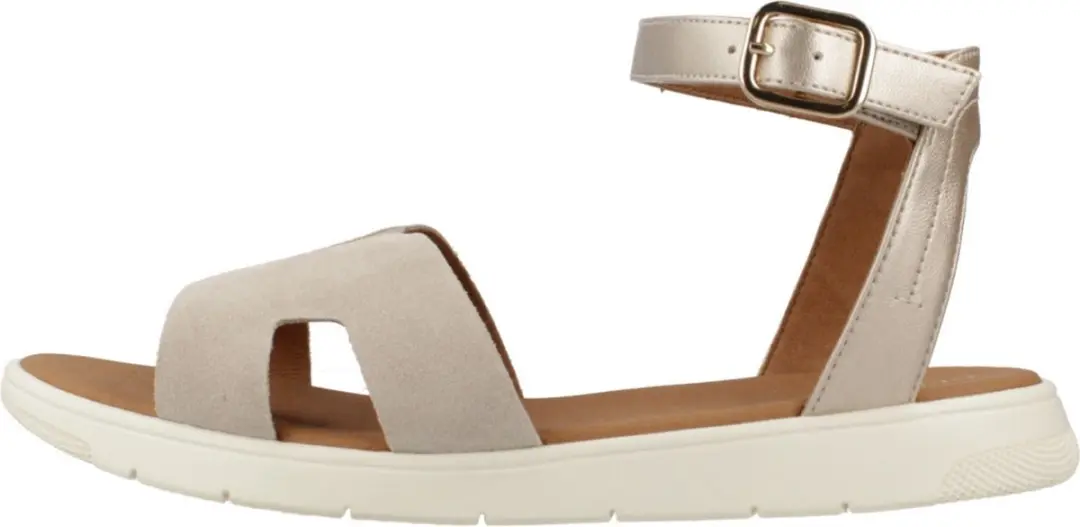 Geox Dandra Dames Sandalen D55NNB 0AJ22 - Lichtgoud/Lichtbeige