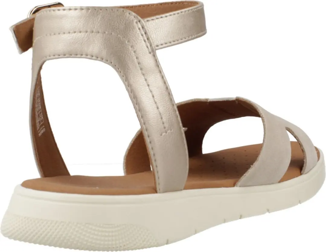 Geox Dandra Dames Sandalen D55NNB 0AJ22 - Lichtgoud/Lichtbeige