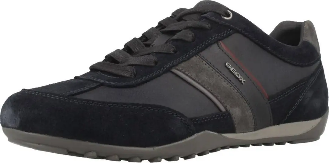 Geox U Wells Heren Sneakers - Blauw - Maat 44 - afbeelding 3 van 6