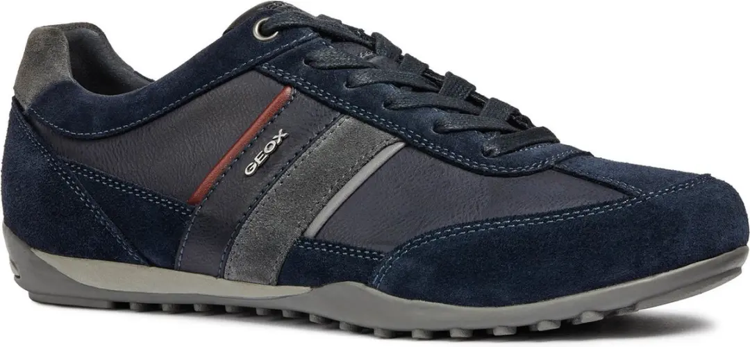 Geox U Wells Heren Sneakers - Blauw - Maat 44 - afbeelding 4 van 6
