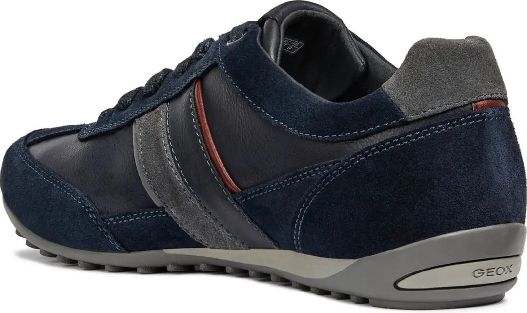 Geox U Wells Heren Sneakers - Blauw - Maat 44 - afbeelding 5 van 6