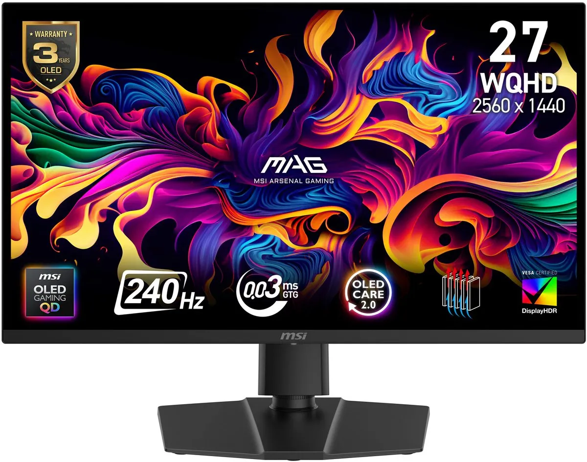 MSI MAG 271QP QD-OLED X24 Gaming Monitor 240Hz