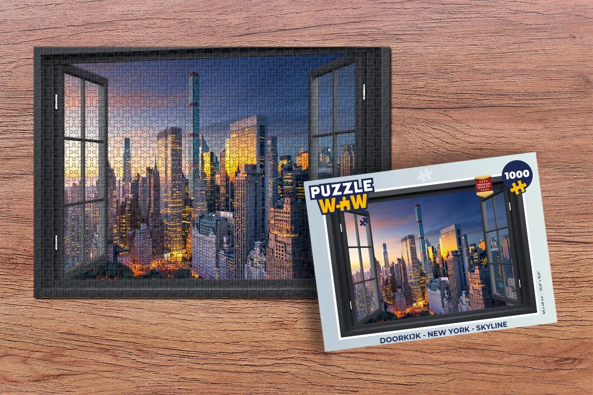 PuzzleWow New York Skyline Legpuzzel 1000 Stuks - Multicolor