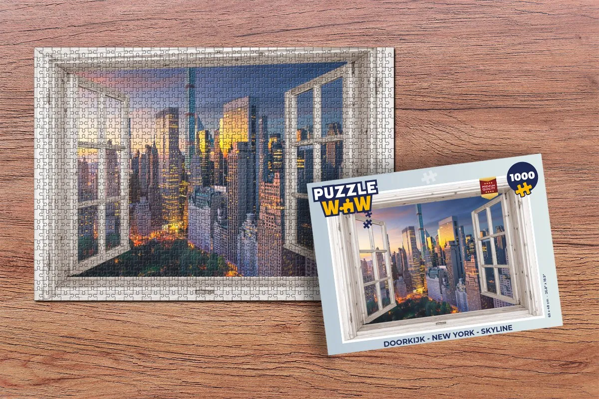 PuzzleWow New York Skyline Legpuzzel 1000 Stuks - Multicolor