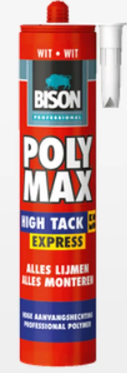 Bison Professional Poly Max High Tack Express Wit 435g