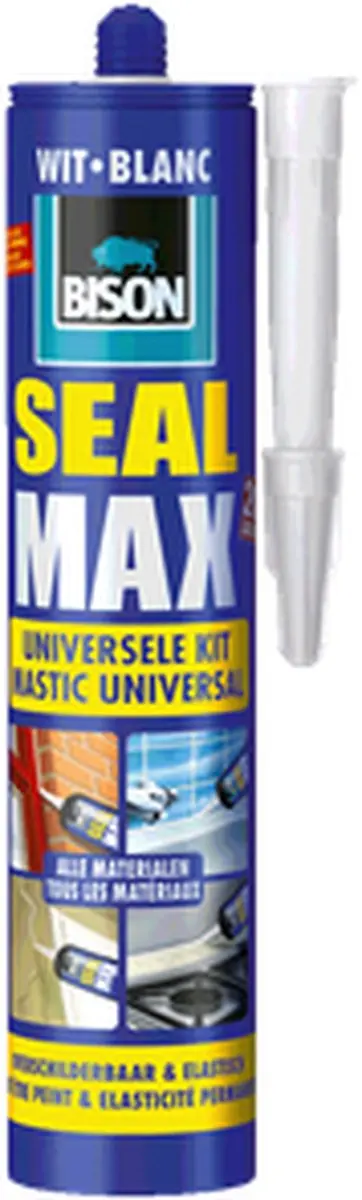 Bison Seal Max Metaal 280ml - Wit - afbeelding 2 van 2