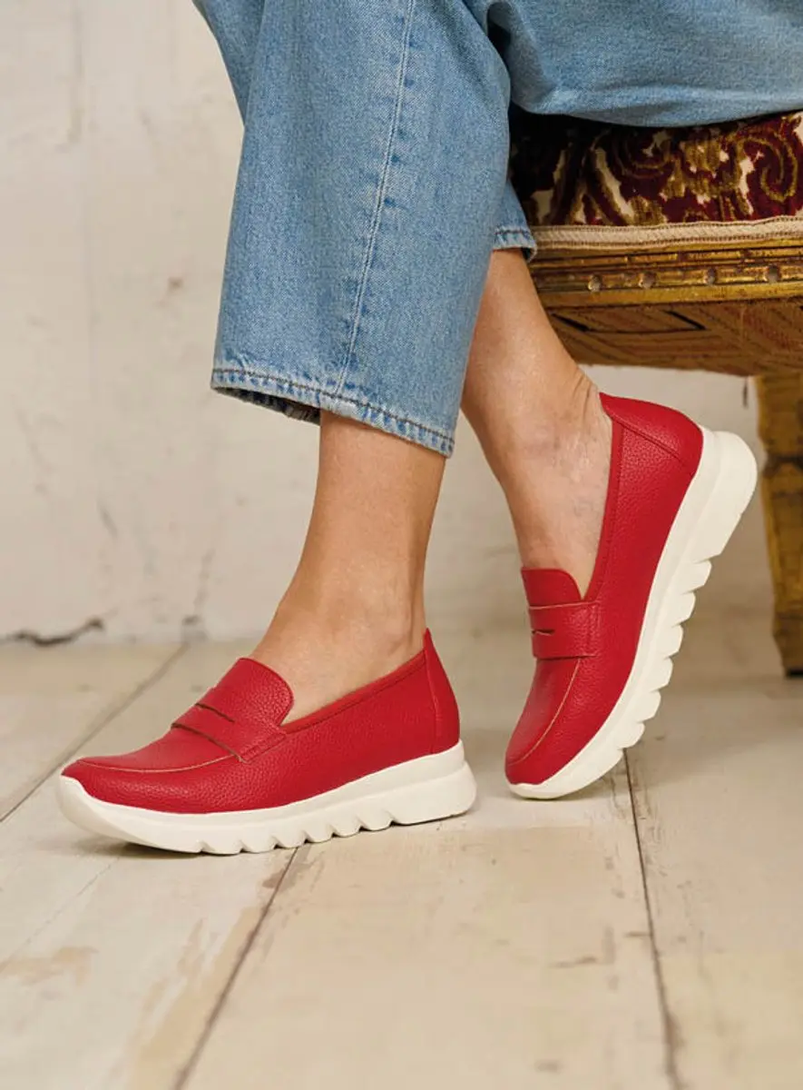 Wolky Dames Instappers 02127 Snoafer F2F - Rood