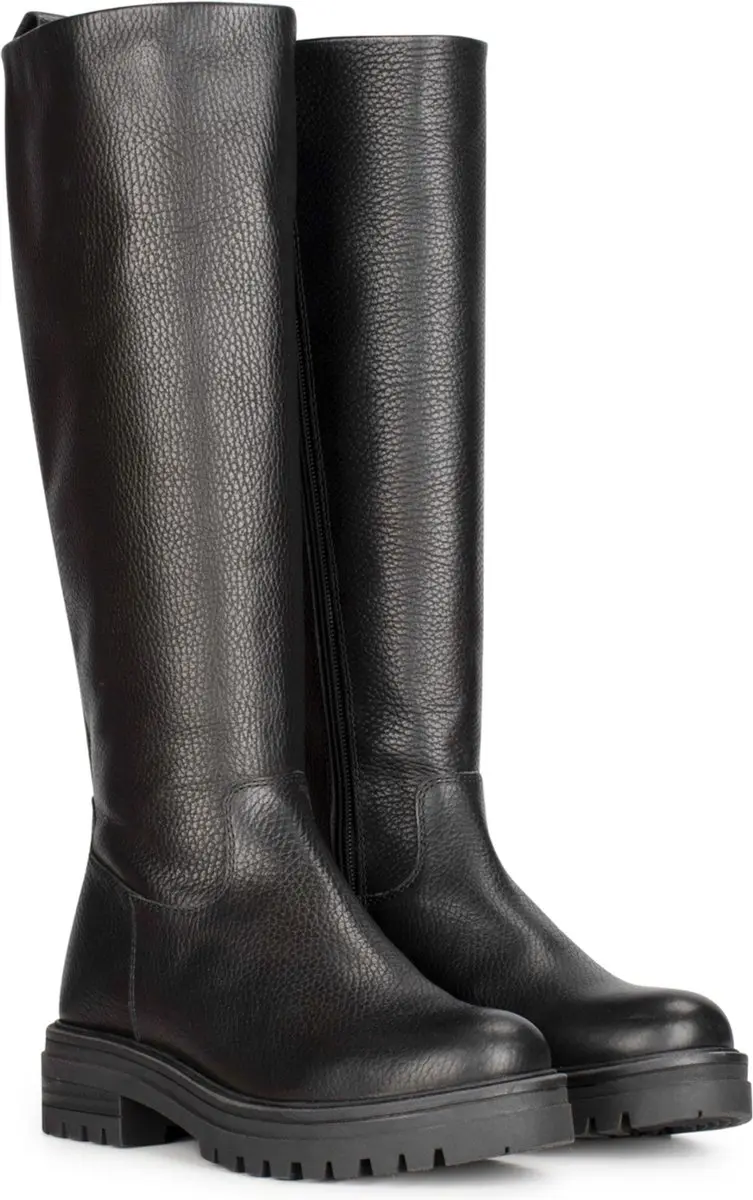 PS Poelman LPMONK-71 Overknee Laarzen - Zwart