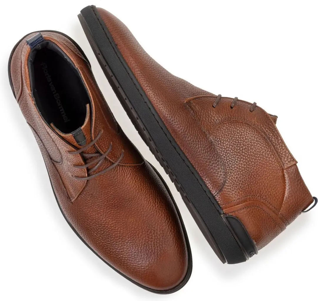 Floris van Bommel DE SCOOPER 02.19 - Volwassenen Heren sneakersVrije tijd half-hoog - Kleur: Cognac - Maat: 46 - afbeelding 5 van 6