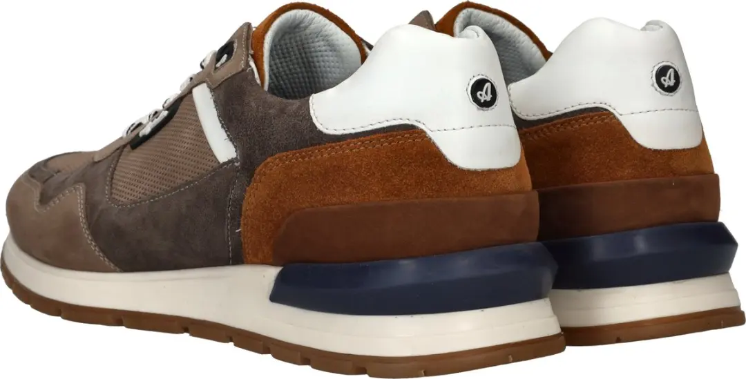 Australian Novecento Heren Sneakers - Grijs/Cognac - Maat 41 - afbeelding 6 van 6