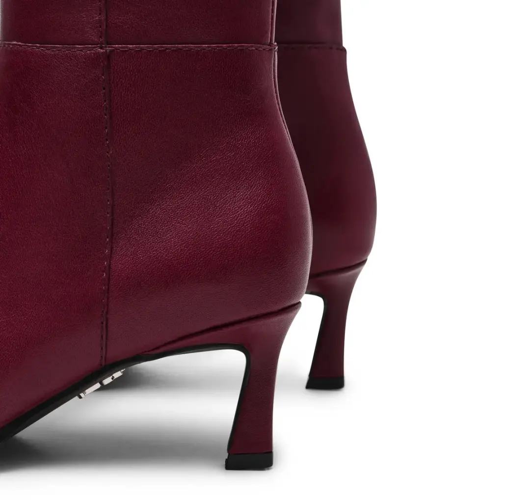 Steve Madden Lucid Dameslaarzen - Bordeaux - Maat 37