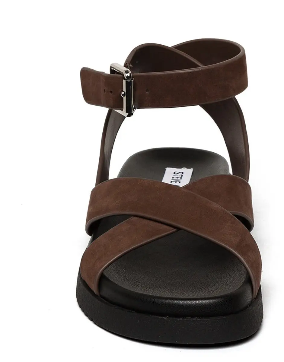 Steve Madden Mybestie-E Damessandalen 36 - Bruin Suède