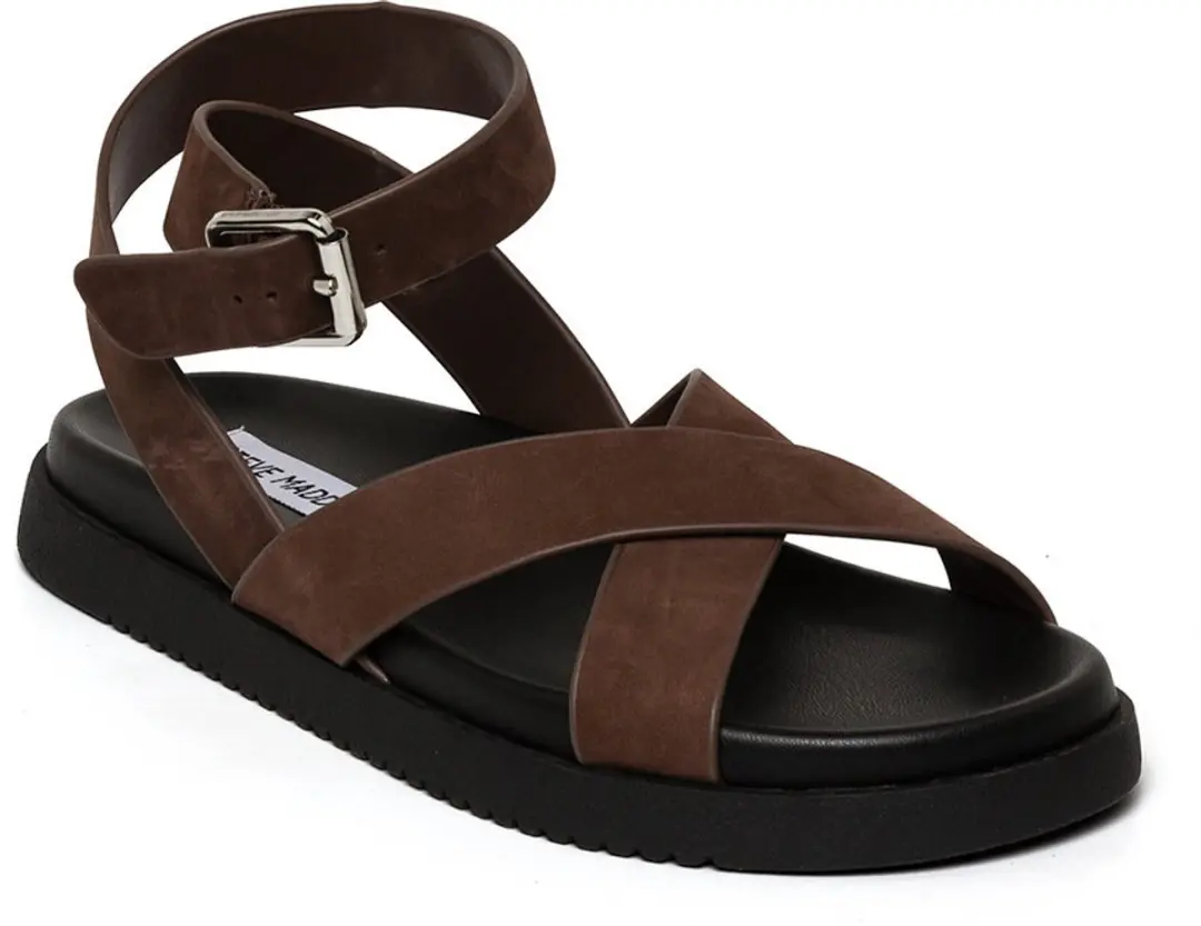 Steve Madden Mybestie-E Damessandalen 36 - Bruin Suède
