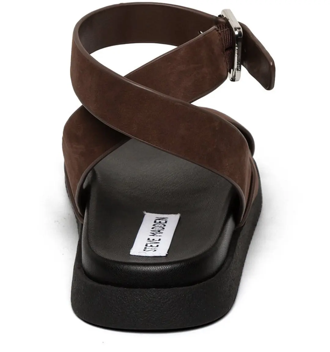 Steve Madden Mybestie-E Damessandalen 36 - Bruin Suède