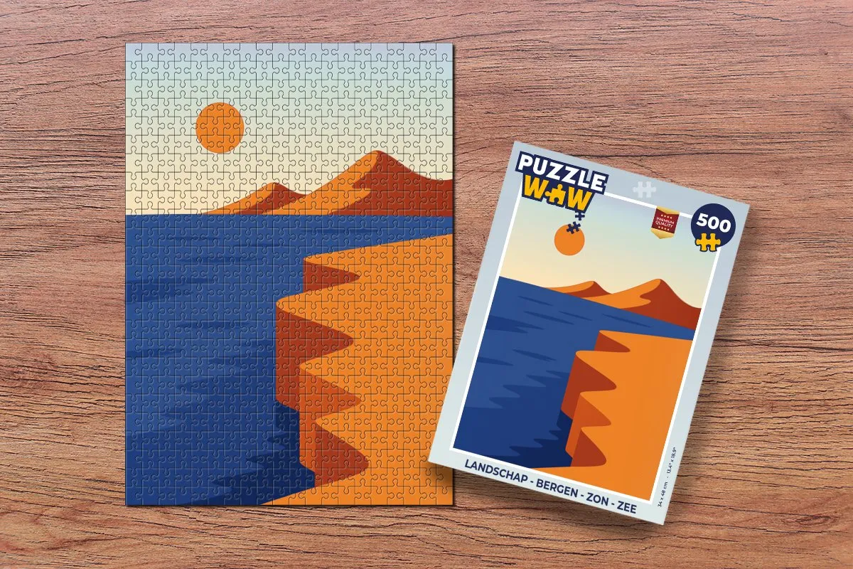 PuzzleWow Bergen Landschap Legpuzzel 500 Stuks