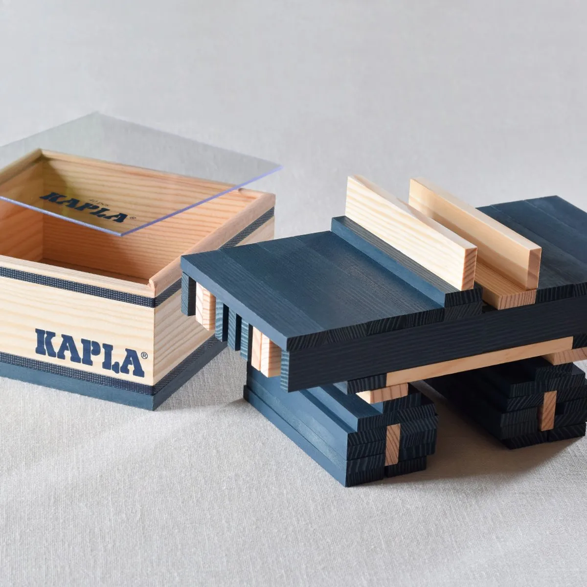KAPLA Constructiespeelgoed Donkerblauw - 40 Plankjes