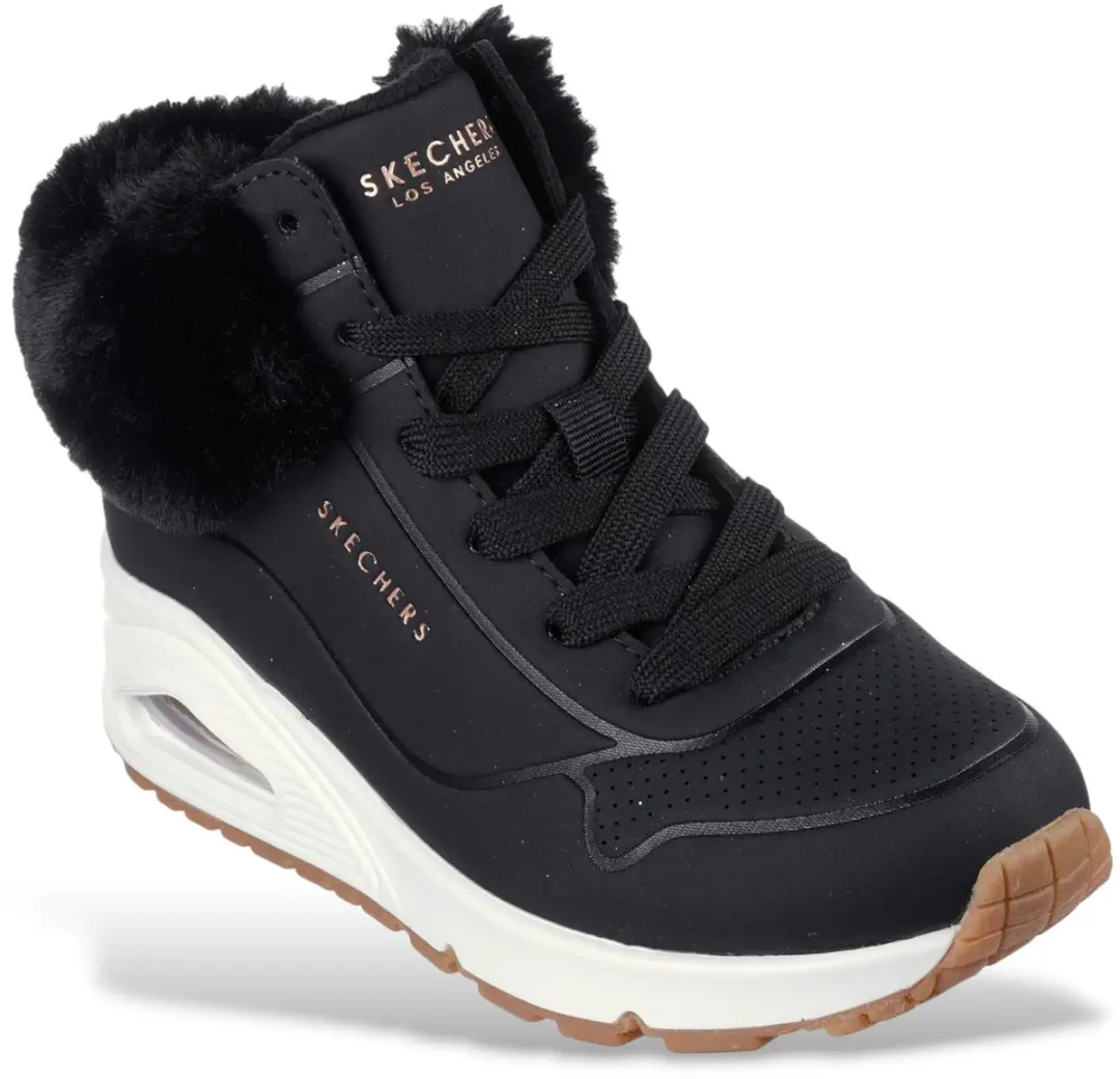 Skechers UNO-Fall Air Meisjes Laarzen - 35 - Zwart - afbeelding 4 van 6