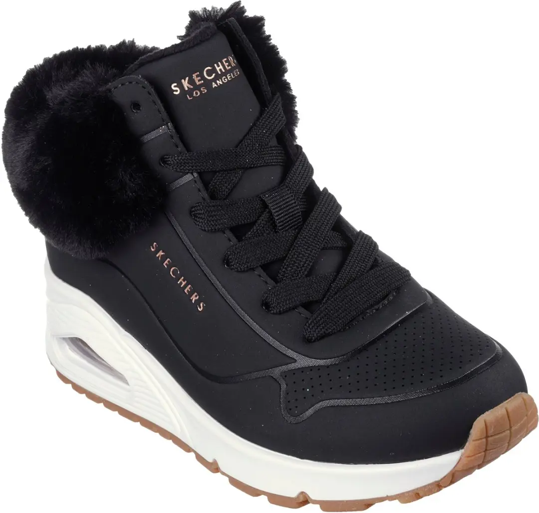Skechers UNO-Fall Air Meisjes Laarzen - 35 - Zwart - afbeelding 3 van 6