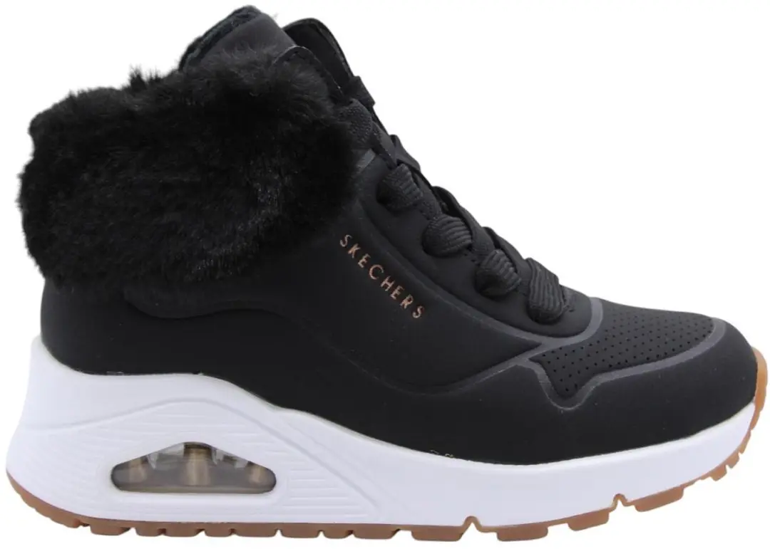 Skechers UNO-Fall Air Meisjes Laarzen - 35 - Zwart - afbeelding 5 van 6