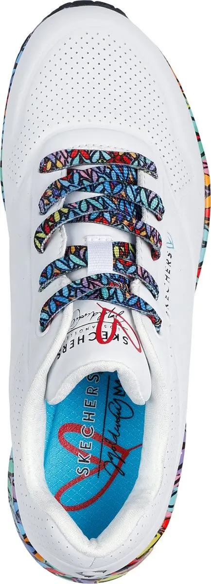 Skechers Uno Ravaged Love 177918 Damestrainers - Wit